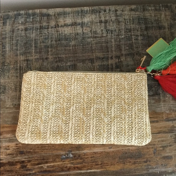 NWT Straw Clutch Bag - Picture 2 of 4
